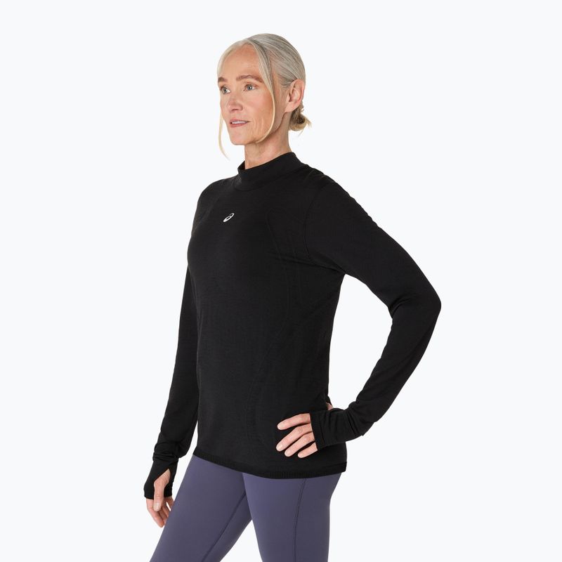 Dámské běžecké tričko Longsleeve ASICS Road Winter Seamless performance black 4