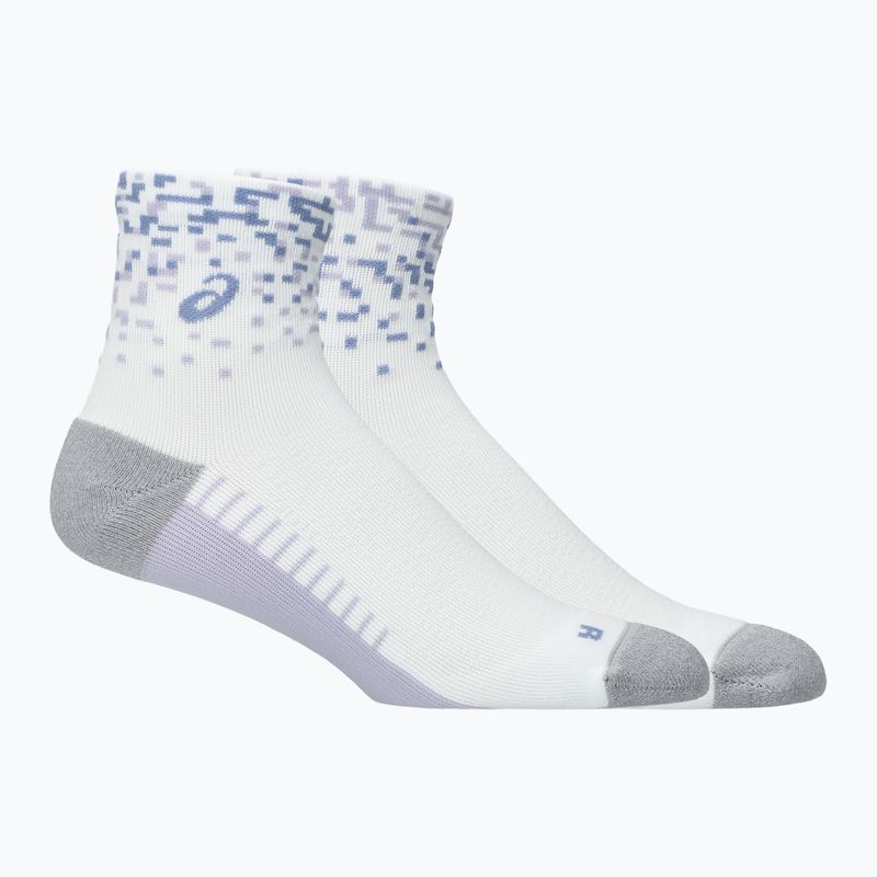 Ponožky ASICS Performance Run Quarter brilliant white/lilac hint/bluebell