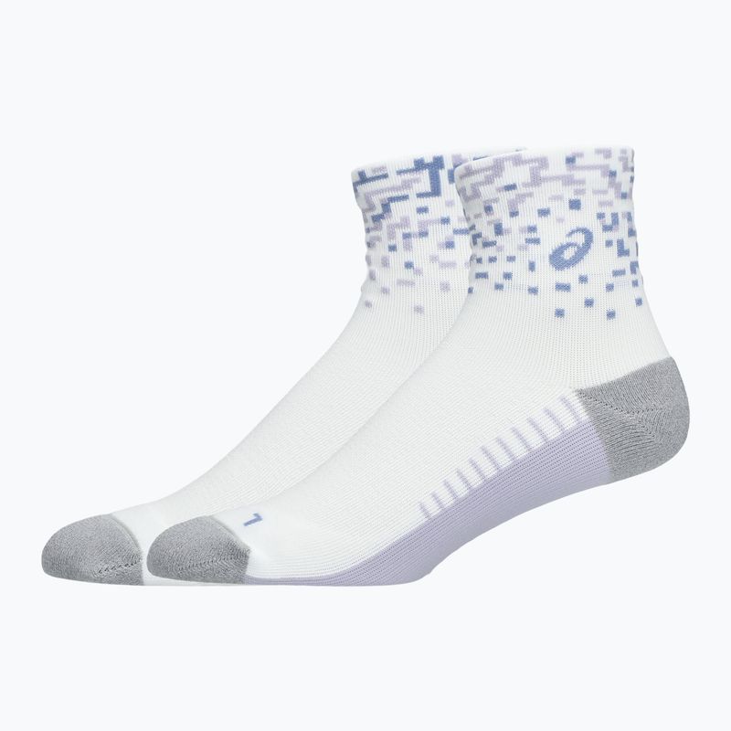 Ponožky ASICS Performance Run Quarter brilliant white/lilac hint/bluebell 2