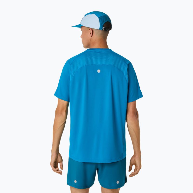 Pánské běžecké tričko ASICS Road Fade SS Aegean Blue/Yamabuki 3