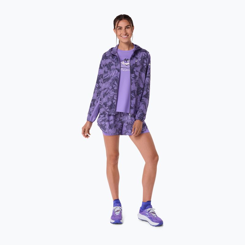 Dámská běžecká bunda ASICS Fujitrail Packable amethyst 2