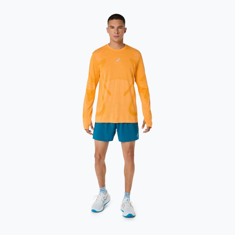 Pánské běžecké šortky ASICS Road 5IN tranquil teal/dark teal/yamabuki 2