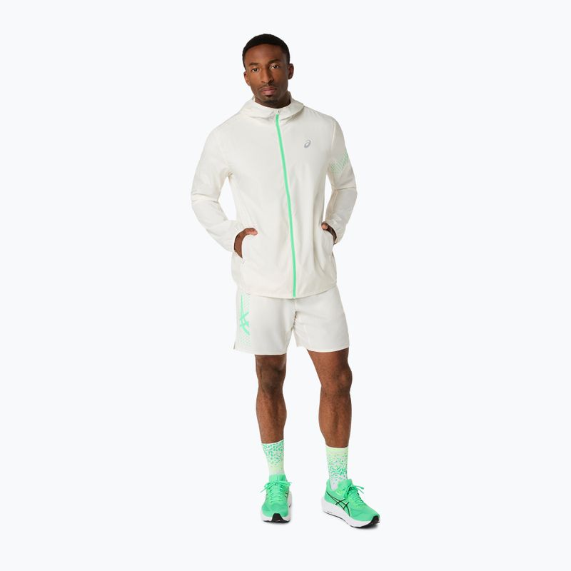 Pánské běžecké šortky ASICS Icon 7IN cream/vital green 2