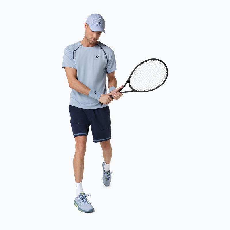 Pánské tenisové tričko ASICS Match grey/blue 2