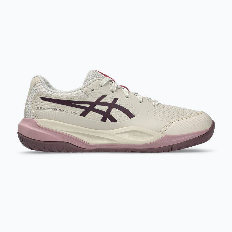 Dětské tenisové boty ASICS Gel-Resolution X GS soft oat/dark aubergine 9