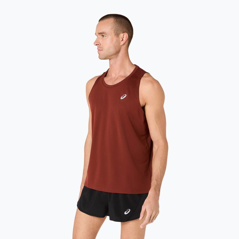 Pánské běžecké tričko ASICS Core Singlet singed red 4