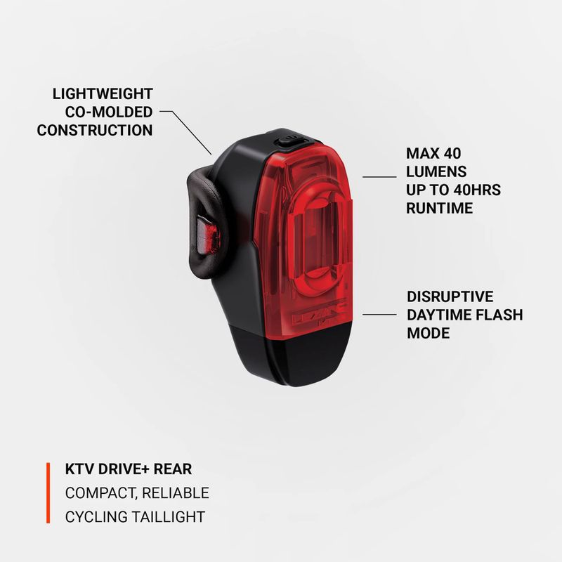 Zadní světlo na kolo Lezyne KTV Drive+ black 5