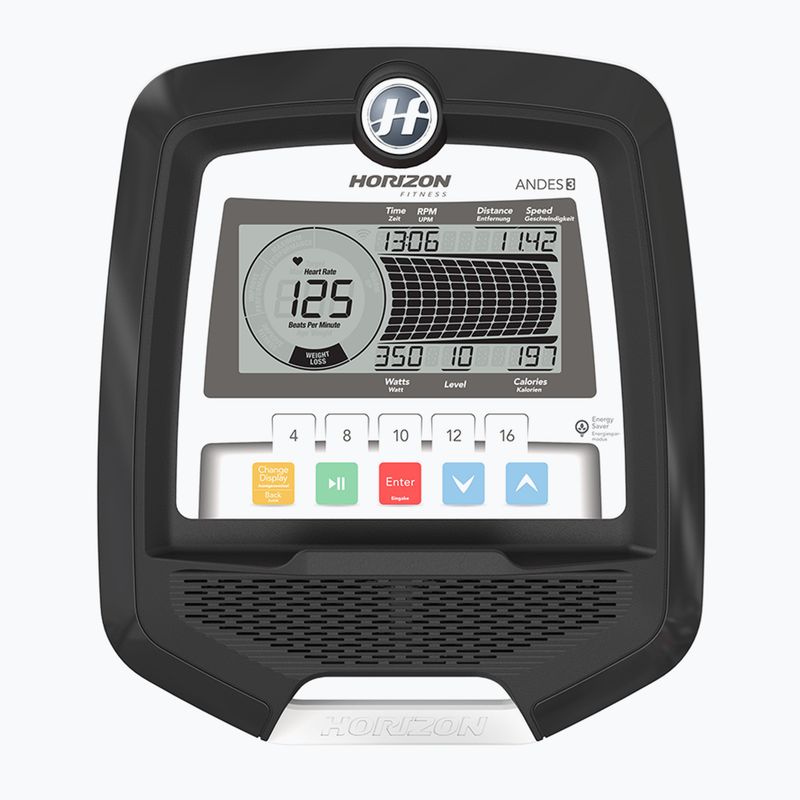 Eliptický trenažér Horizon Fitness Andes 3.1 black/white 3