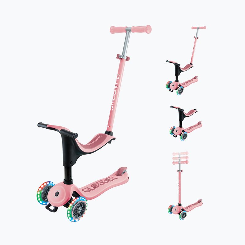 Dětská koloběžka Globber Go.Up Sporty Lights pastel pink