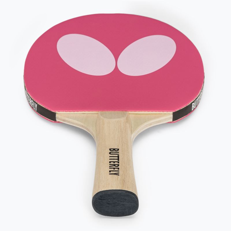 Pálka na stolní tenis Butterfly Logo pink 2