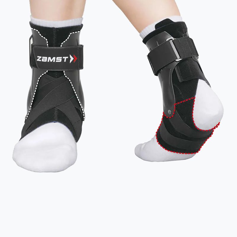 Ortéza levého kotníku Zamst A2-DX Ankle Left černá 670612 6