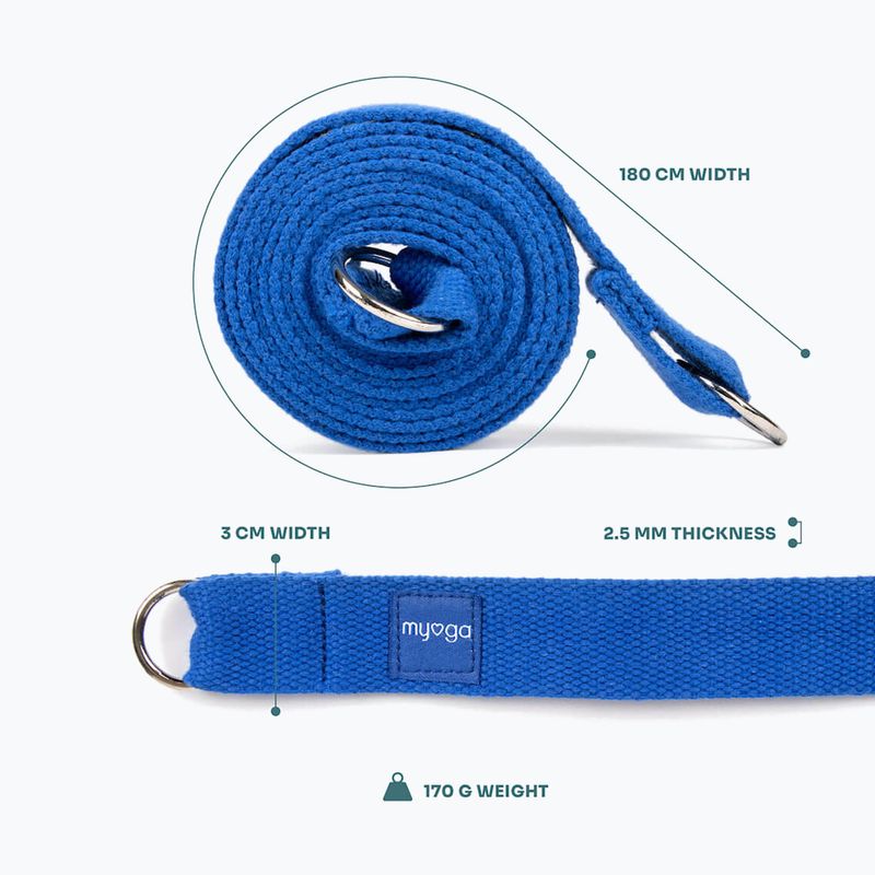 Pásek na jógu Myga 2 in 1 blue 5