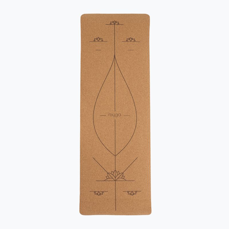 Podložka na jógu Myga Alignment XL 6 mm brown