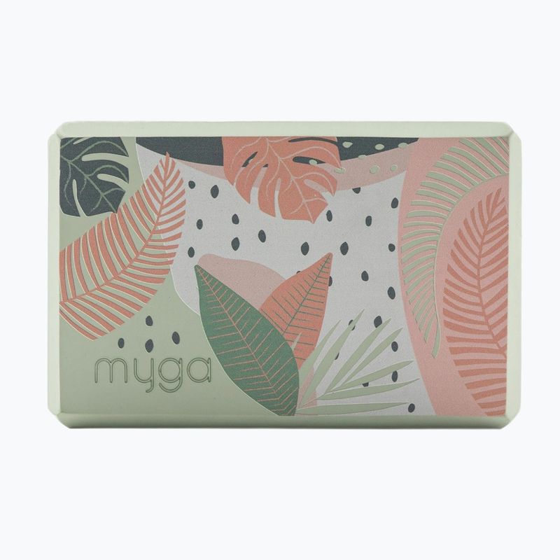 Jógová kostka Myga Foam Block green
