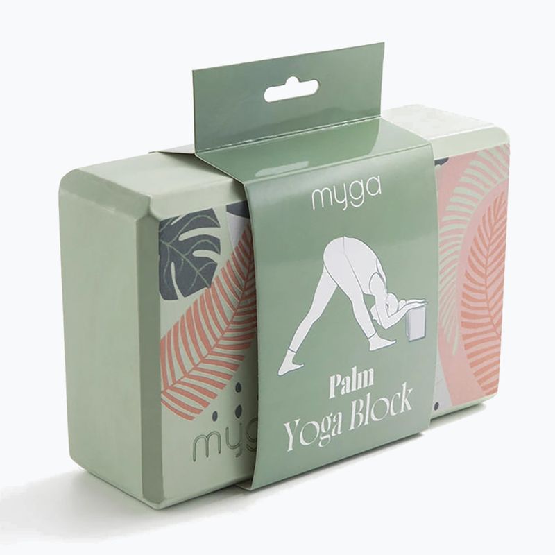 Jógová kostka Myga Foam Block green 2