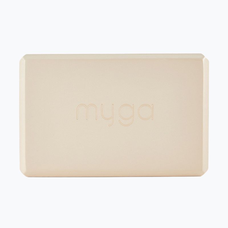 Jógová kostka Myga Foam Block béžová