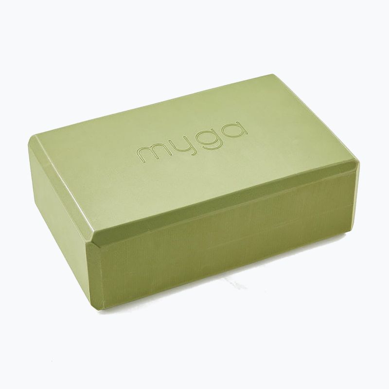 Jógová kostka Myga Foam Block green 2
