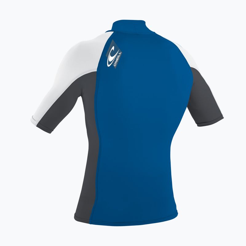 Pánské plavecké tričko  O'Neill Premium Skins Turtleneck Rash Guard deep sea/graphite/white 2