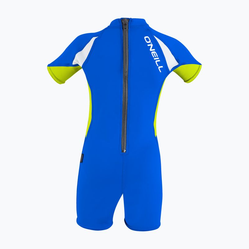 Dětský plavkový overal O'Neill Child Basic Skins UV Spring IT3 pacific/lime/white 2