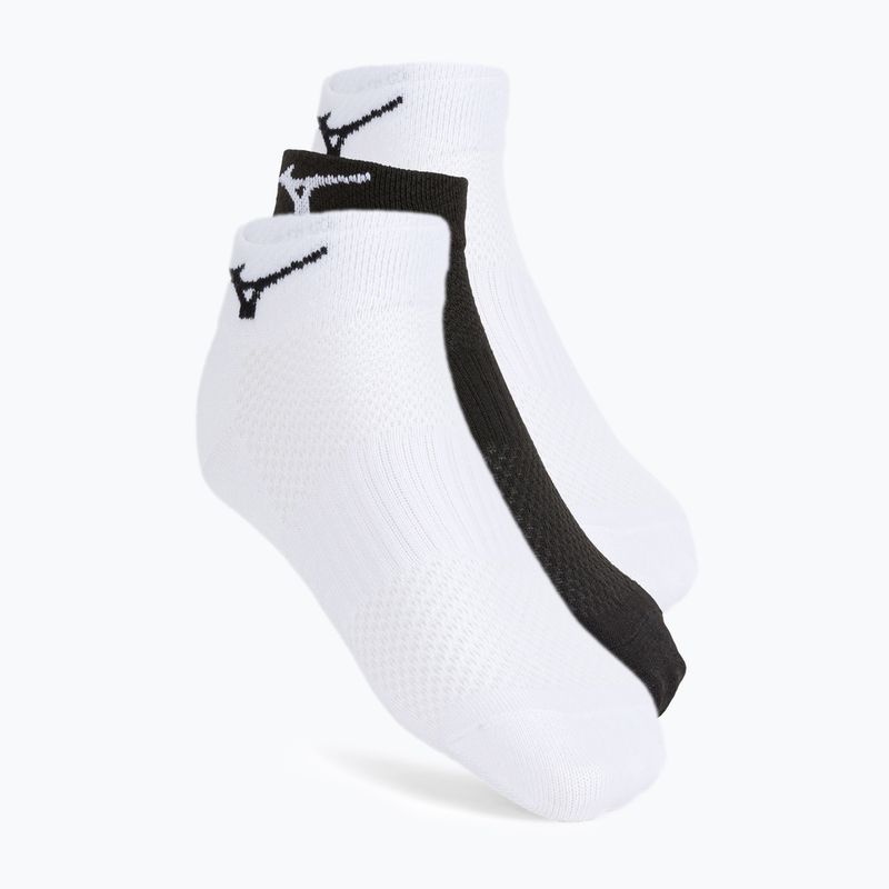 Tenisové ponožky Mizuno Training Mid 3P bílé/černé 67XUU95099