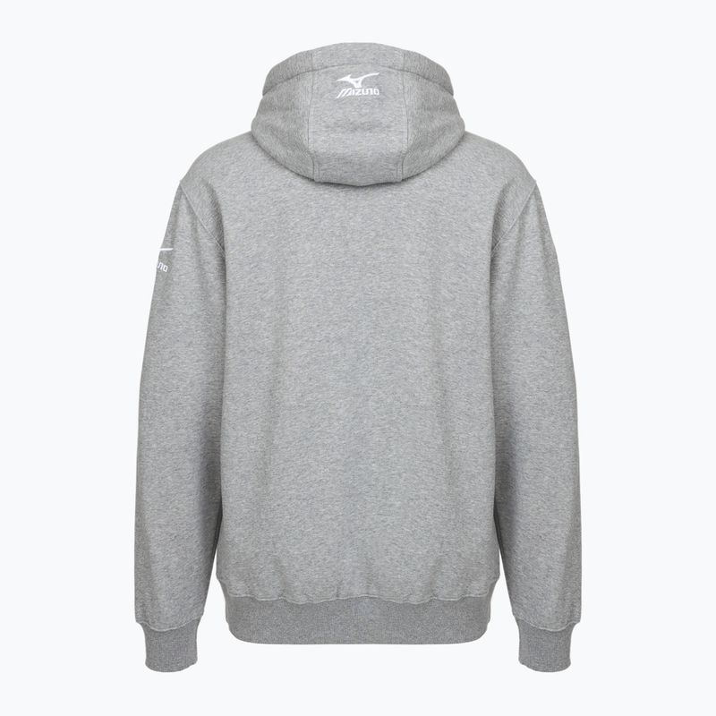 Pánská mikina Mizuno Takeshi Hoodie šedá 2