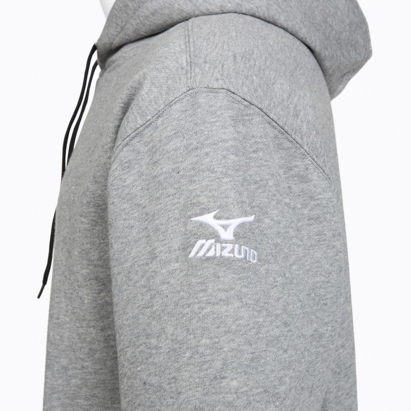 Pánská mikina Mizuno Takeshi Hoodie šedá 3