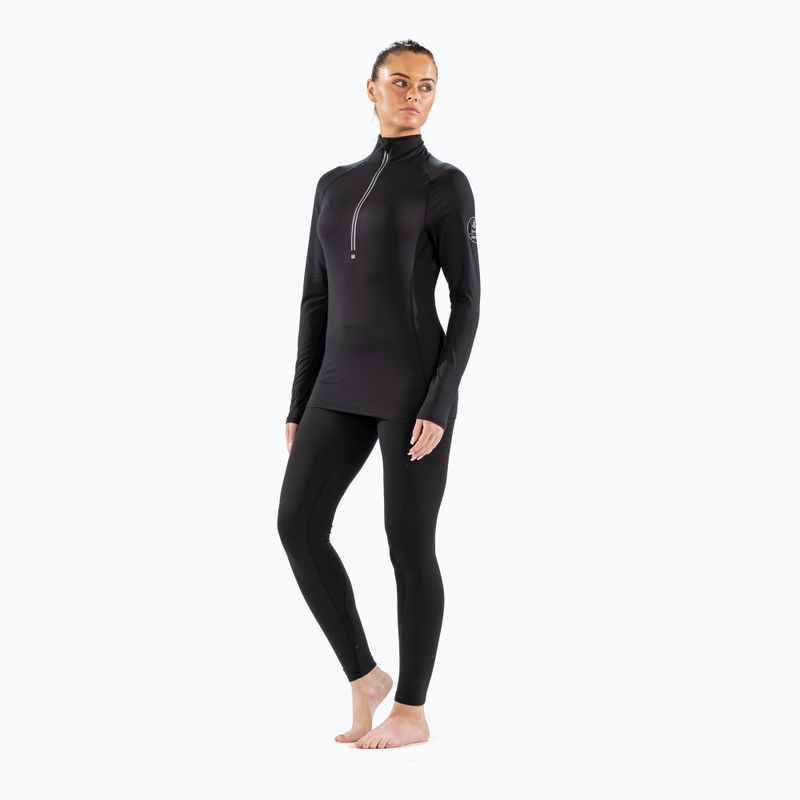 Dámská termoakční mikina Surfanic Cozy Zip Neck black 2