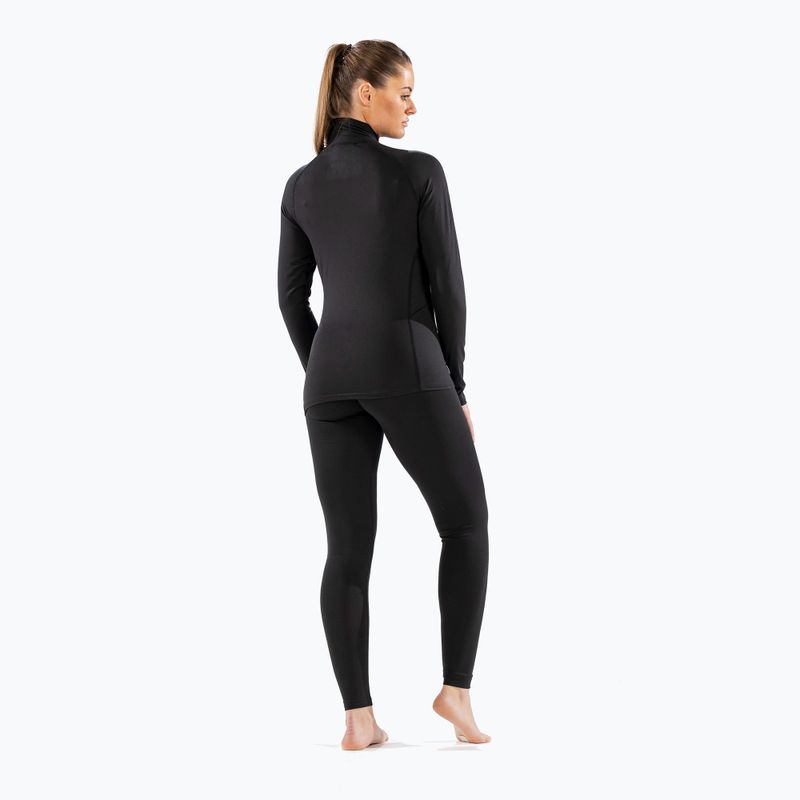 Dámská termoakční mikina Surfanic Cozy Zip Neck black 4