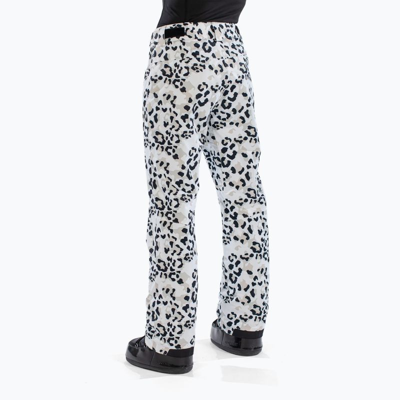 Dámské lyžařské kalhoty Surfanic Glow Animal Camo white 5