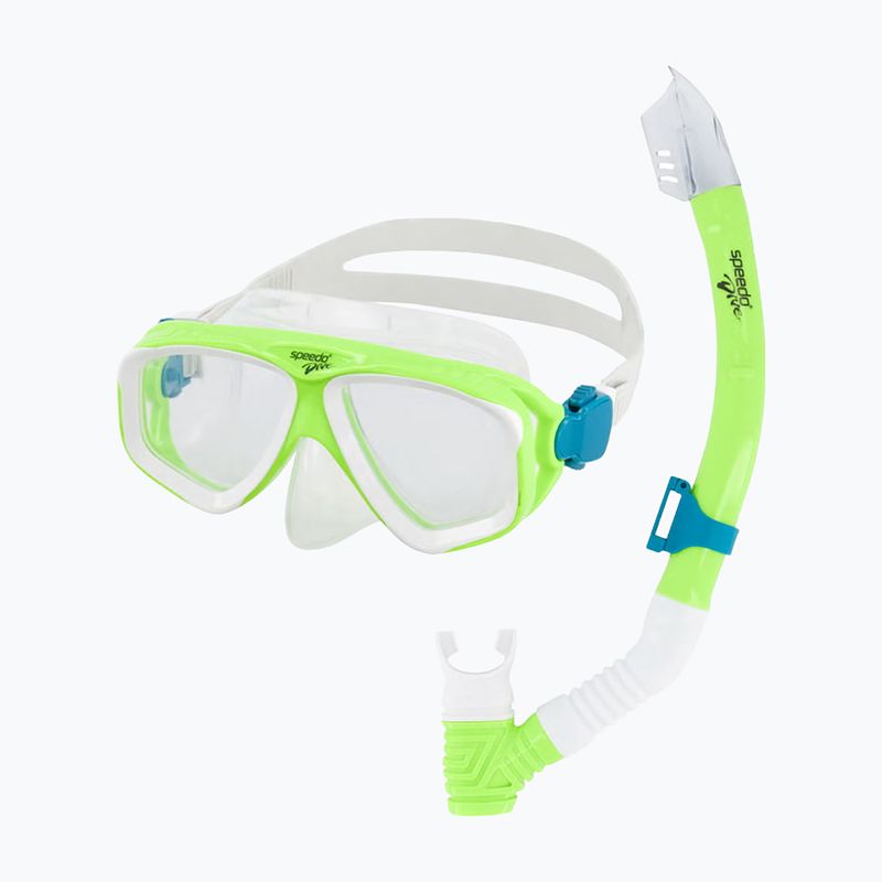 Dětská sada na šnorchlování Speedo Adventure green gecko/clear