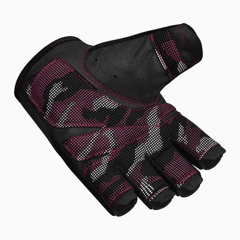 Tréninkové rukavice RDX T2 Half pink 8