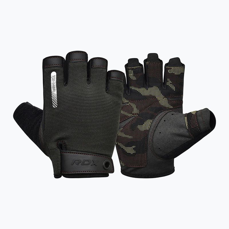 Tréninkové rukavice RDX T2 Half brown 6