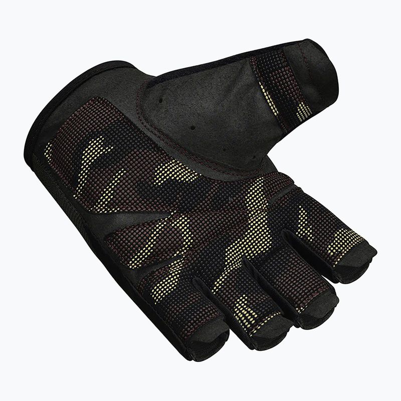 Tréninkové rukavice RDX T2 Half brown 8