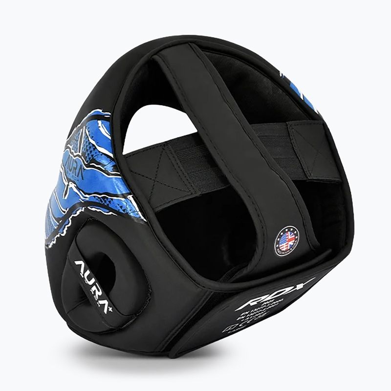 Boxerská helma RDX New Aura F17 Head black/blue 4