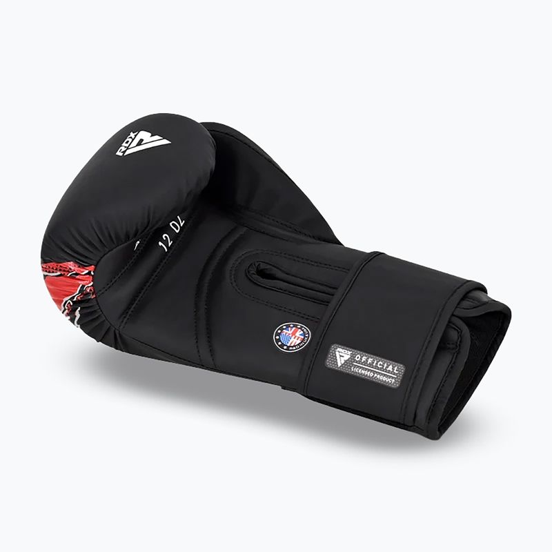 Boxerské rukavice RDX Boxing New Aura F17 black/red 4