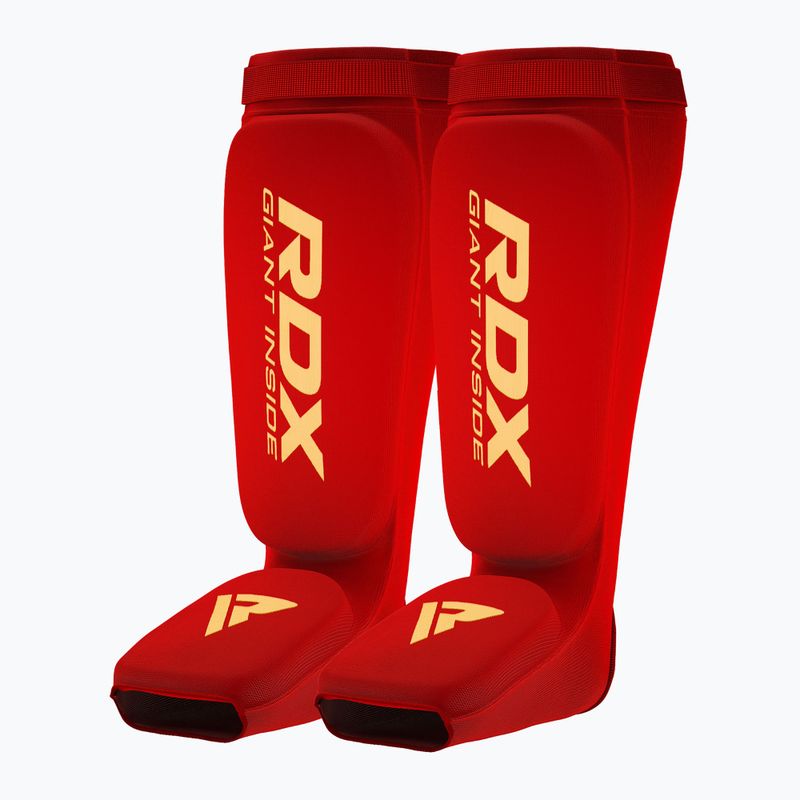 Chrániče holení a nártů RDX Hosiery Shin Instep Foam red/white