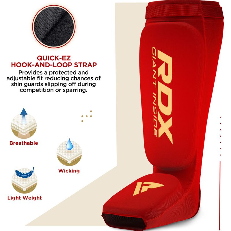 Chrániče holení a nártů RDX Hosiery Shin Instep Foam red/white 2