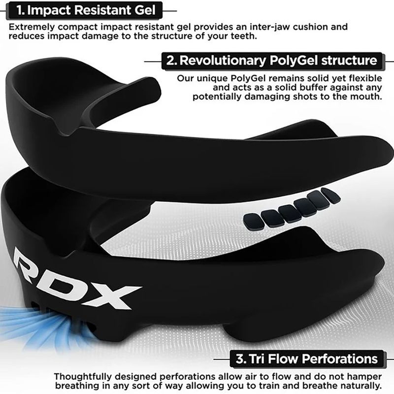 Dětský chránič dásní RDX Mouth Junior black 2