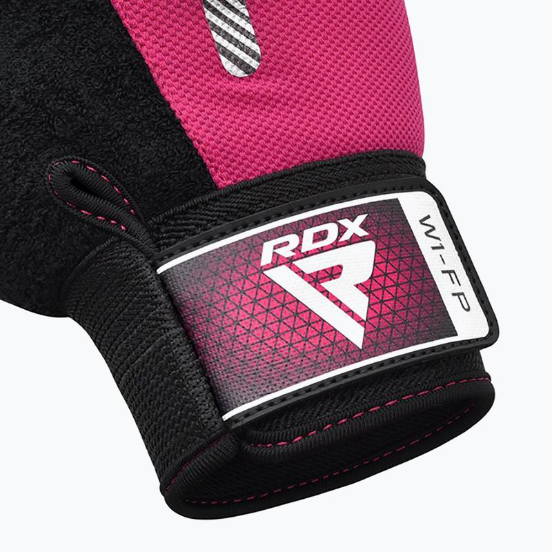 Tréninkové rukavice RDX W1F Full Finger pink 10