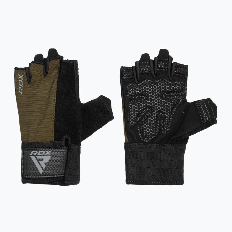 Rukavice RDX W1H Gym Workout army green