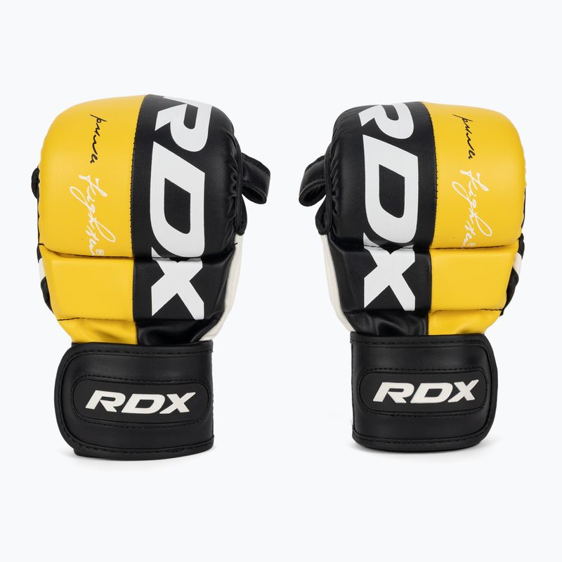 RDX Grapplingové rukavice REX T6 Plus žluté 2
