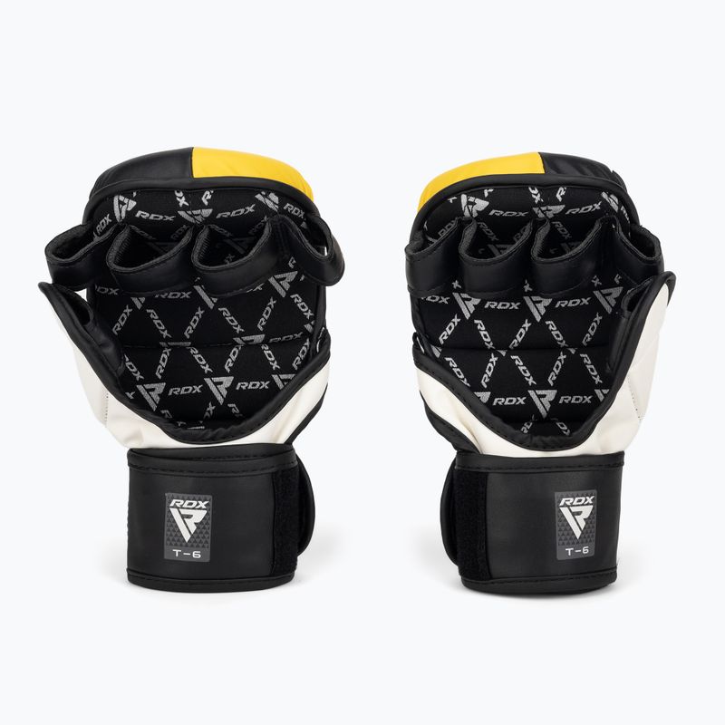 RDX Grapplingové rukavice REX T6 Plus žluté 3