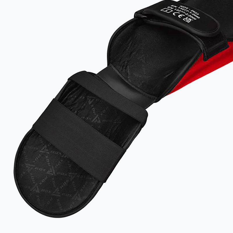Chrániče holení a nártů RDX T1 Shin Instep Molded King red/white 7