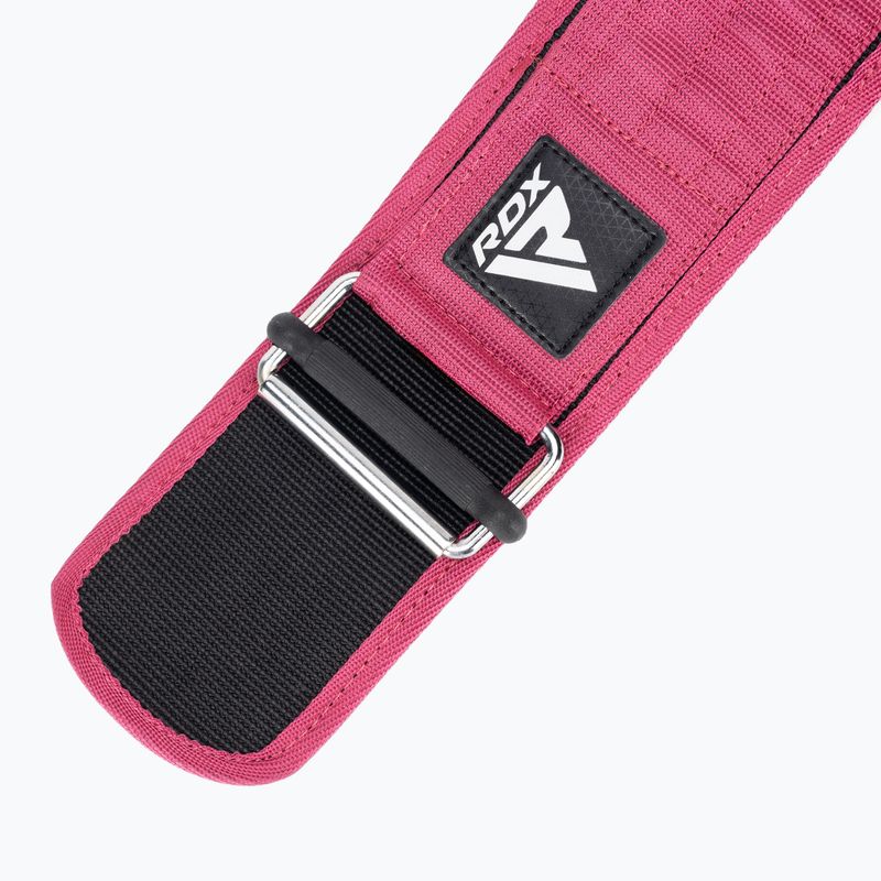 Vzpěračský pás RDX RX1 Weight Lifting Strap pink 3
