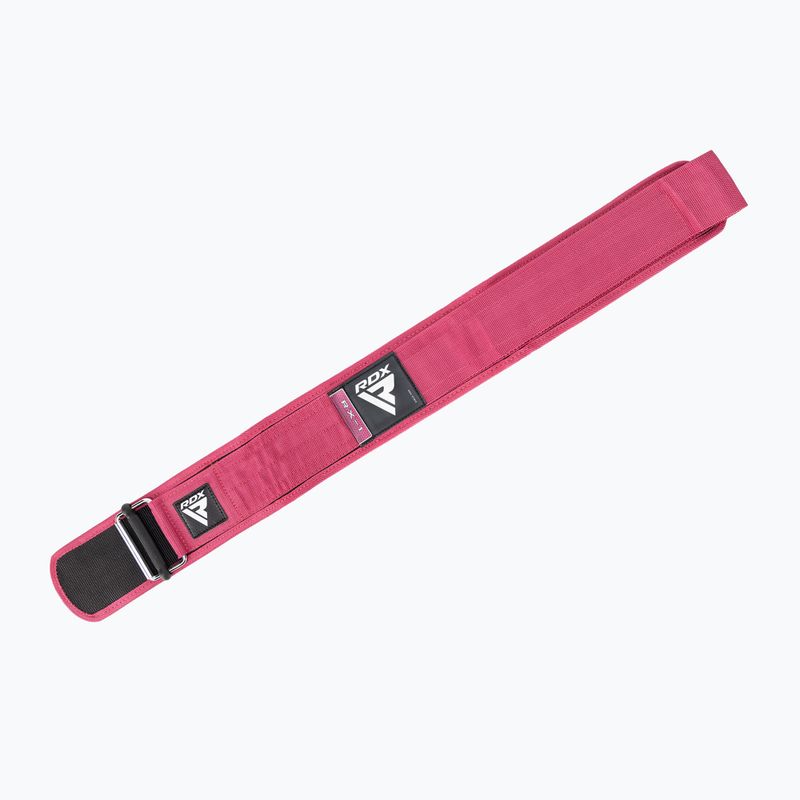 Vzpěračský pás RDX RX1 Weight Lifting Strap pink 4
