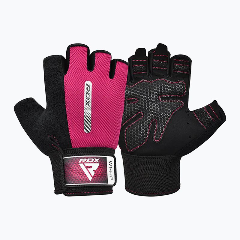 Trekingové rukavice RDX Gym Workout Gloves W1 pink 6