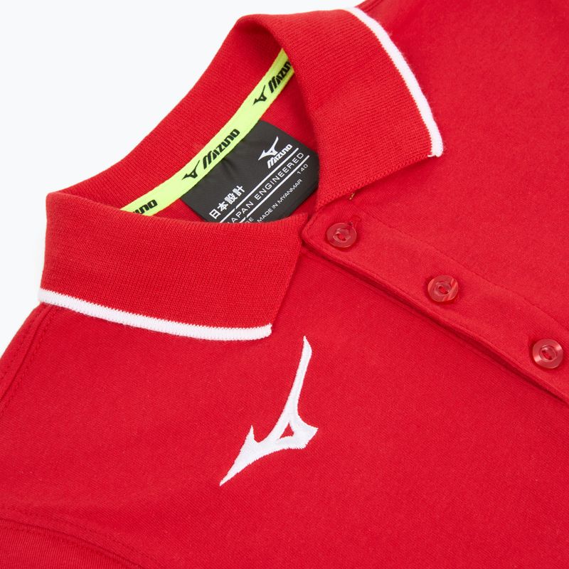 Dětské tričko Mizuno Polo red/white 3