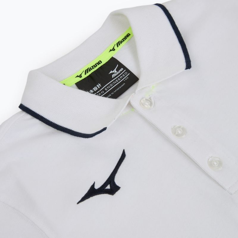 Dětské tričko Mizuno Polo white/navy 3