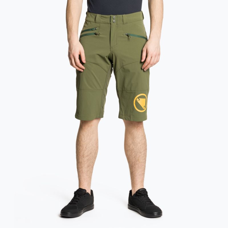 Pánské cyklistické šortky Endura Singletrack II Short olive green