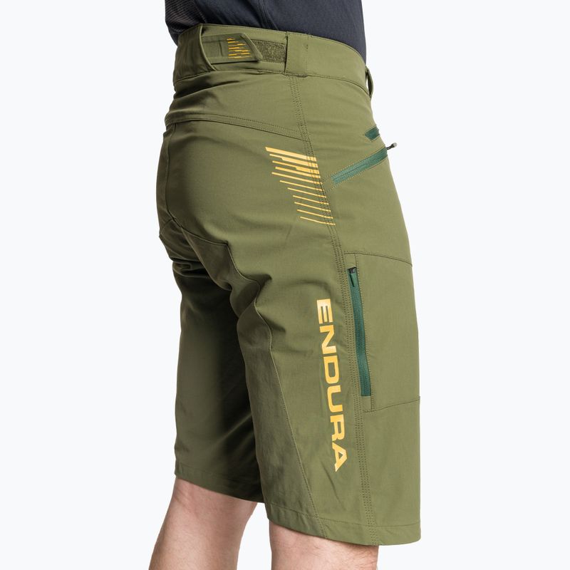 Pánské cyklistické šortky Endura Singletrack II Short olive green 4